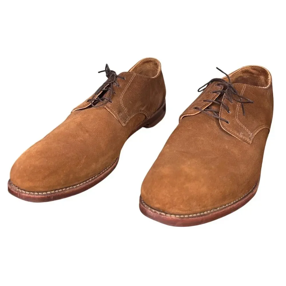 Rancourt & Co.  Camden Derby Brown Suede Blucher Dress Casual Shoes 12 D